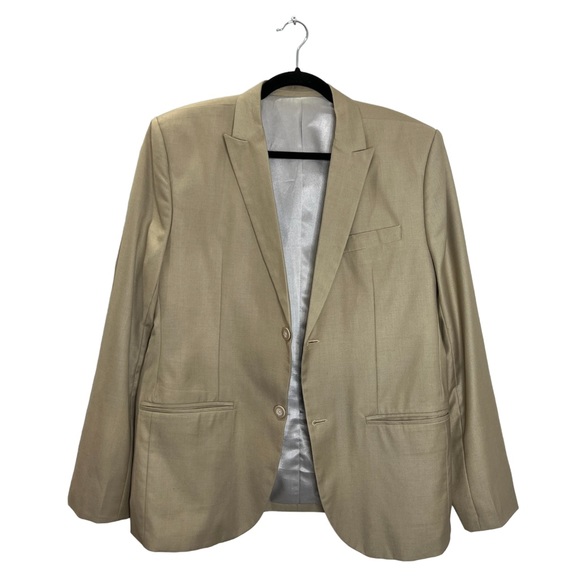 Other - SOLD Tan single breasted blazer jacket 42